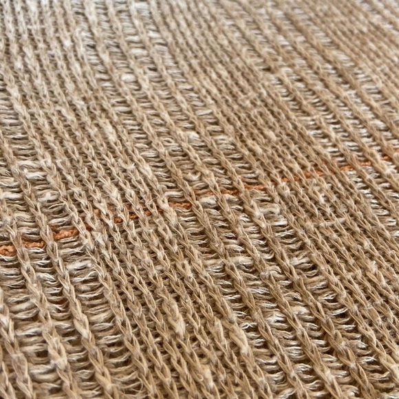 Vintage St Croix Knits Linen Blend Loose Knit V-Neck Sweater - Picture 9 of 9